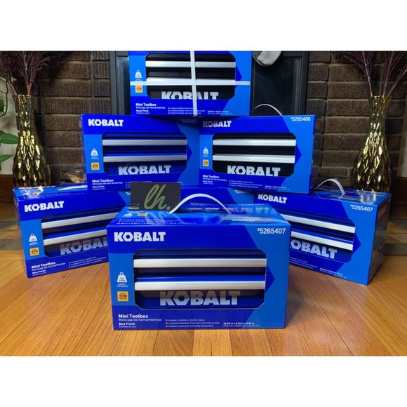 New 25th Anniversary Kobalt Mini Toolbox Blue Two Drawer - Picture 2 of 7